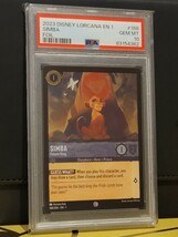 【psa10】Disney lorcanaロルカナ SIMBAシンバ(foil) 希少 ディズニー 1円スタート ライオンキング_画像1