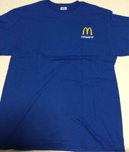  McDonald's футболка *McDonald's Logo T shirt Logo футболка * голубой *L размер 0 долгосрочное хранение * неиспользуемый товар * неношеный товар 
