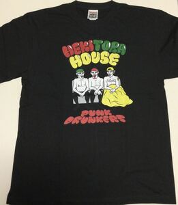 へきトラハウス×PUNK DRUNKERS×VILLAGE VANGUARD コラボTシャツ■Lサイズ◎黒■未着用品■パンクドランカーズ■相馬トランジスタ