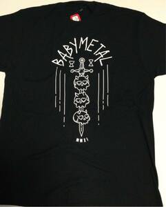 BABYMETAL ベビーメタル - Skull Sword● Tシャツ◎XLサイズ◎長期保管・デッドストック・未着用品◎黒◎タグ付き◇バンドTシャツ