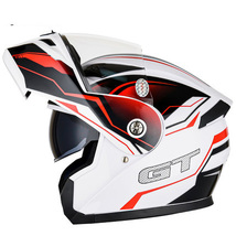 新品フリップアップ ダブルレンズ バイク ジェット ヘルメット フルフェイスヘルメットサイズM~2XL_画像1