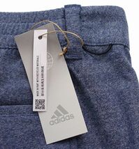 新品 79 秋冬 adidas GOLF アディダス ゴルフ 保温 ヘリンボーン 起毛 ストレッチ ジョガーパンツ ゴルフウェア メンズ ネイビー_画像9