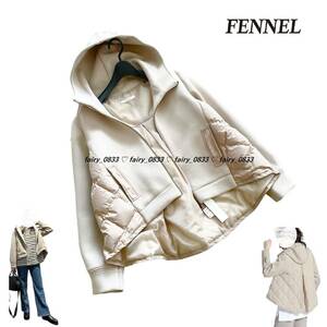 【送料無料】新品■スコットクラブ FENNEL■定価33000円　バックジップ＆フィッシュテール...♪キルティングドッキング☆フーディダウン