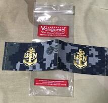 即決　　米軍放出品　NWU タイプ1 ブルー　階級章　パッチ　Vanguard USN_画像1