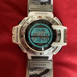 ★即決有★限定 ユキヒョウ WWF プロトレック 迷彩ベルト CASIO PROTREK カシオ プロトレック PRT-40WWJ WWF ユキヒョウ カシオ腕時計 ★☆