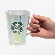 STARBUCKS スターバックス 耐熱 グラス ロゴ マグ ラスター 384ml 新品_画像3