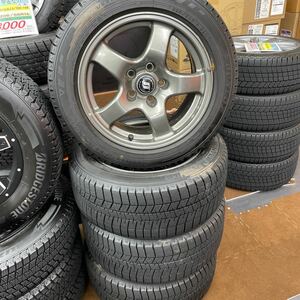 日産純正 16×8J 5/114.3 +30 ダンロップ WM03 225/50R16 冬タイヤ 4本セット BNR32 GT-R