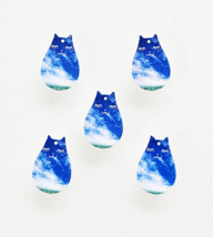 【面白雑貨】樹脂製　青空の猫　夢見る猫パーツ　10個で200円　_画像1