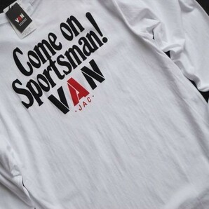 ★送料無料! カスタムオーダー品! VAN JAC ヴァンヂャケット 1971年 Come on SportsmanVAN! キャンペーン ロングTシャツ XL ホワイト★ の画像6