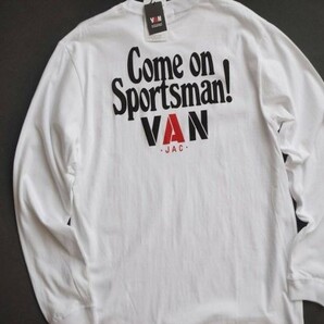 ★送料無料! カスタムオーダー品! VAN JAC ヴァンヂャケット 1971年 Come on SportsmanVAN! キャンペーン ロングTシャツ XL ホワイト★ の画像8