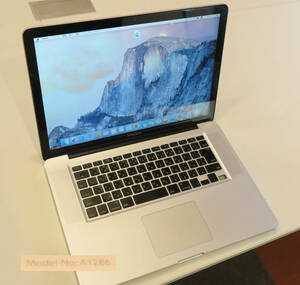 Apple MacBook Pro A1286 Late2008 15inch Yosemite ACアダプタ付 ジャンク扱い