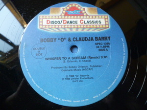 Bobby O & Claudja Barry / Whisper To A Scream (Remix) 名曲 Hi-NRG DISCO 12 The Flirts / Passion 収録　試聴