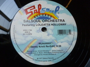 Salsoul Orchestra ft. Loleatta Holloway / Runaway (Danny Krivit Re-Edit) 最高名曲 12 GARAGE CLASSIC Salsoul Rainbow Danny Krivit 