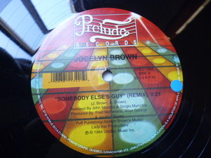 Jocelyn Brown / Somebody Else's Guy 定番DISCO 12 M&M MIX / DUB /アカペラ 収録 試聴