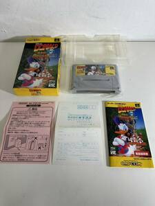 ［極美品］ SFC スーパーファミコン ドナルドダックのマウイマラード スーファミ レア ディズニー カプコン （J）