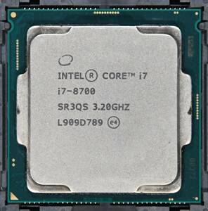 動作保証★CPU SR3QS (intel Core i7-8700) 3.20GHz LGA1151★997