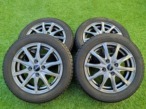 20年製 国産スタッドレス アルミホイール セット ヨコハマ アイスガード IG50+ 155/65R14 4.5J +45 PCD100 4穴 N-BOX タント スペーシア