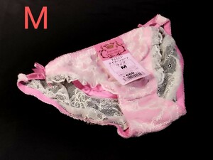 ☆新品 サテン セクシー トリコット ショーツ M 光沢 レディース パンティ パンツ ランジェリー 下着 女性 ピンク コスプレ エロい