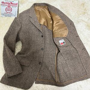 美品　1円スタート　TEIJIN MEN'S SHOP テイジン Harriss Tweed ハリスツイード　　テーラードジャケット　超希少ラグランスリーブ