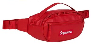  国内 本物 23aw Supreme Leather Waist Bag Red 赤 ウェストバッグ ウエスト バッグ ショルダー 23FW レザー シュプリームウエストバッグ