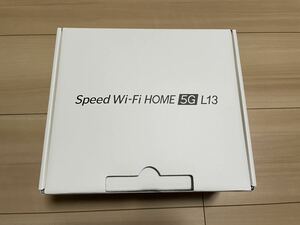 Speed Wi-Fi HOME 5G L13 ホワイト ホームルーター ZTR02 ネットワーク利用制限【○】