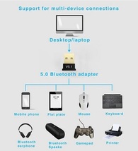 送料無料 Bluetooth 5.1 USBアダプター バルク ドングル レシーバー ブルートゥース コンパクト 小型 ワイヤレス 無線 Windows10/11対応_画像3