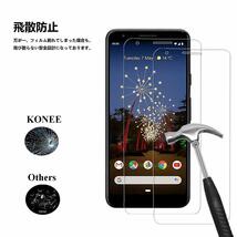 在庫処分 2枚入り Google Pixel 3a ガラス フィルム 画面 保護 液晶 守る シール シート カバー 9H 頑丈 グーグル ピクセル Glass Film_画像1