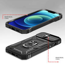 G在庫処分 黒 iPhone 11 Pro ケース 本体 カバー 指リング 画面 守る 保護 アイフォン 米軍 衝撃 頑丈 スタンド ホルダー Apple アップル_画像6