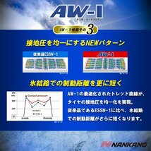 ◆新品 NANKANG ナンカン AW-1スタッドレス 155/65R14インチ 2023年製_画像5