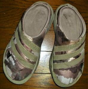 即決・送料込★adidas アディダス★クロッグサンダル Toalo camo トアロ カモフラージュ S75498 ★カーキｘ迷彩 US7(25.5㎝)