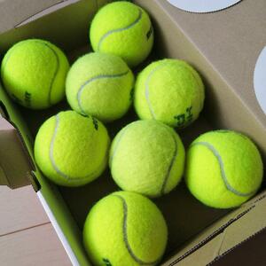 硬式テニスボール　8球　中古　ストレッチ用　筋膜リリース用　こりほぐし用