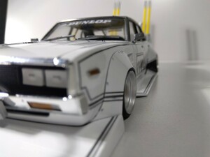 アオシマ1/24プラモデルスカイラインケンメリ街道レーサー旧車グラチャン族車ワークス暴走族シャコタン竹ヤリ注意※着払い