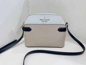 ◆【ほぼ未使用】ケイトスペード KATE SPADE ステイシー ショルダーバッグ レザー ピンク 白 ホワイト 