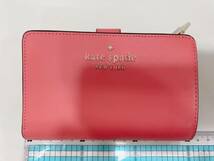 ◆【ほぼ未使用】ケイトスペード KATE SPADE 財布 2つ折り　ピンク　 レディース_画像1