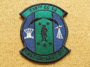 00s USAF 238TH CC SQ FIRST ON-LAST OFFパッチ刺繍ワッペン/米軍ミリタリーARMYアメリカ軍ビンテージUSA腕章AIR FORCE部隊章