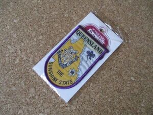 70s オーストラリアAUSTRALIAクイーンズランドQUEENSLANDワッペン/スーベニアSOUVENIR BADGE豪ビンテージ旅行パッチVINTAGEコアラPATCH D18