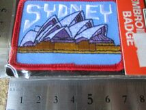 80s オーストラリアAUSTRALIAシドニーSYDNEYオペラハウス パッチ/ワッペン旅行パッチVINTAGEビンテージ観光アップリケPATCH土産 D17_画像8