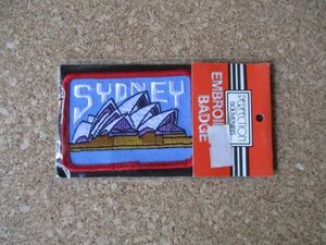 80s オーストラリアAUSTRALIAシドニーSYDNEYオペラハウス パッチ/ワッペン旅行パッチVINTAGEビンテージ観光アップリケPATCH土産 D17