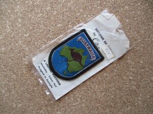 70s オーストラリアAUSTRALIAワッペン/カンガルーkangarooビンテージSOUVENIR BADGE CITER旅行TRAVELパッチVINTAGE PATCH D16