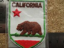 70s カリフォルニア州CALIFORNIA Voyager刺繍ワッペン/クマくまアメリカ州旗Vintage観光ビンテージPATCHESスーベニア土産リパブリック熊 D3_画像10