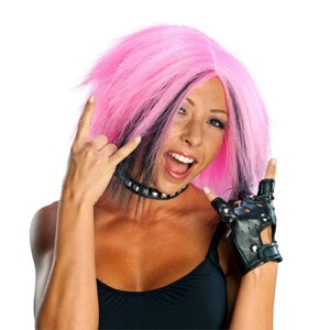 розовый, черный medium парик, парик для взрослых TOKYO PUNK WIG костюмированная игра 