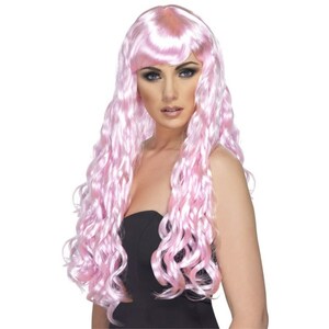 Desire парик сладости розовый длинный wave Karl взрослый женский костюмированная игра 