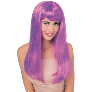 Glamour парик, парик лиловый женский костюмированная игра 