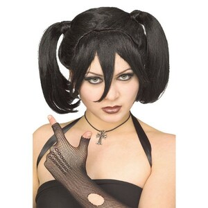 ゴスロリ　Teen ウィッグ、かつら　ブラック　女性用　コスプレ