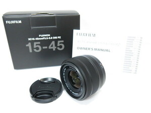 【 極美品 】FUJIFILM FUJINON XC 15-45mm F3.5-5.6 OIS PZ レンズ 説明書 元箱付き フジフイルム [管FJ1655]