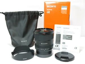 【 極上品 】SONY FE 20mm F1.8 G SEL20F18G レンズ 付属元箱一式 ソニー［管SO1755］