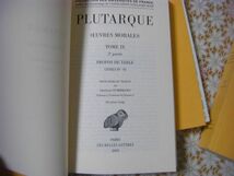 洋書 Oeuvres Morales、Plutarque、Propos de table プルタコス モラリア 3冊揃 ギリシャ語-フランス語訳 B8_画像9