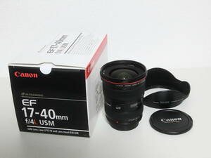 美品 Canon キヤノン EF17-40mm F4L USM EF17-404L 広角