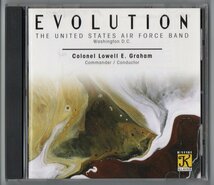 送料無料 吹奏楽CD アメリカ空軍バンド:エヴォリューション ホルスト:組曲第1,2番 ディエス・ナタリス 交響的断章 メニン:カンツォーナ_画像1