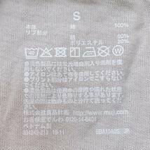 S896 ★新品★タグ付★MUJI 無印良品 レディース Tシャツ 袖無 人気 S 無地 綿100% 上品 シンプルデイリーカジュアル ライトシルバーグレー_画像10